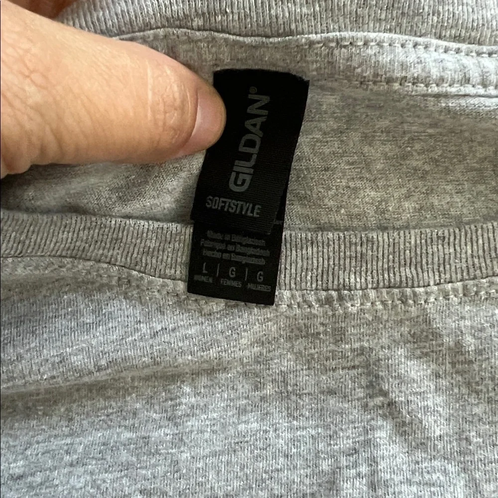 Bayside Tigers Gray Graphic Tee Saved by the Bell Halloween Costume Gildan Large - Picture 5 of 5